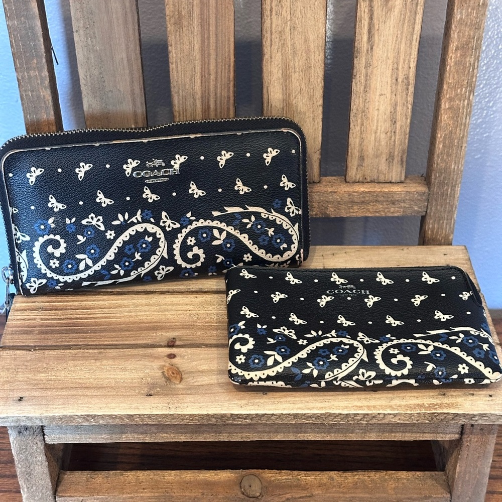 Matching coach, wallet and wristlet